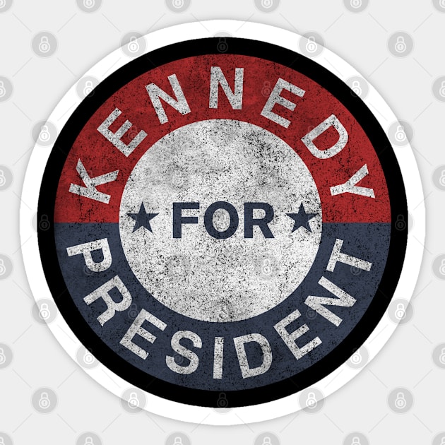 Vintage JFK Kennedy For President 1960 Washed Sticker by Flippin' Sweet Gear